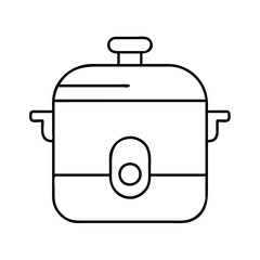 pressurecooker icon, pressurecooker line art - simple line art of pressurecooker, perfect for pressurecooker logos and icons