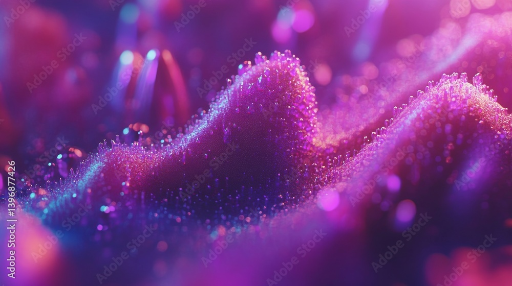 Poster a gradient blur effect featuring pink bokeh lights serves as a background, ideal for abstract sparkl