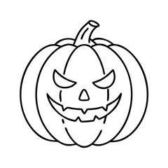 pumpkinhalloween icon, pumpkinhalloween line art - simple line art of pumpkinhalloween, perfect for pumpkinhalloween logos and icons