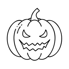 pumpkinhalloween icon, pumpkinhalloween line art - simple line art of pumpkinhalloween, perfect for pumpkinhalloween logos and icons