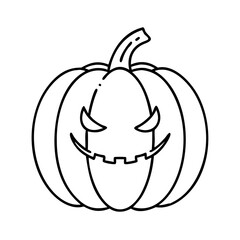 pumpkinhalloween icon, pumpkinhalloween line art - simple line art of pumpkinhalloween, perfect for pumpkinhalloween logos and icons