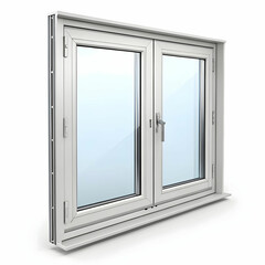 Obraz premium alumiun window isolated on transparent background-