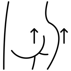 Buttock Icon