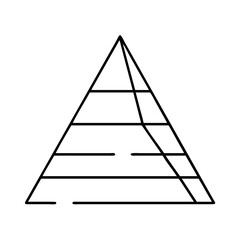 pyramid icon, pyramid line art - simple line art of pyramid, perfect for pyramid logos and icons