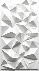 Abstract White Geometric Shapes Design