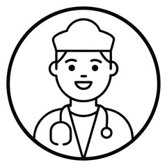 Doctor isolated on a white background