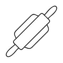 rollingpin icon, rollingpin line art - simple line art of rollingpin, perfect for rollingpin logos and icons