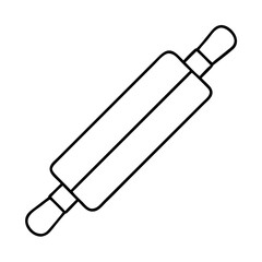 rollingpin icon, rollingpin line art - simple line art of rollingpin, perfect for rollingpin logos and icons