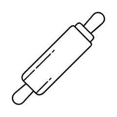 rollingpin icon, rollingpin line art - simple line art of rollingpin, perfect for rollingpin logos and icons