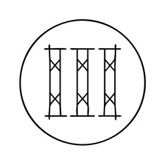 romannumerals icon, romannumerals line art - simple line art of romannumerals, perfect for romannumerals logos and icons