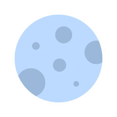 Moon icon vector image. Suitable for mobile apps, web apps and print media.