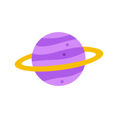 Fototapeta premium Saturn icon vector image. Suitable for mobile apps, web apps and print media.