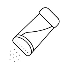 saltshaker icon, saltshaker line art - simple line art of saltshaker, perfect for saltshaker logos and icons