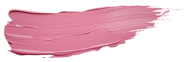 pink brush stroke isolated on white background