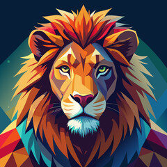 lion head vector illustration