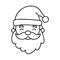 santaclaus icon, santaclaus line art - simple line art of santaclaus, perfect for santaclaus logos and icons