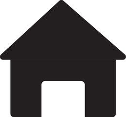 Web home icon sign on transparent white background  Home flat icon set vector illustration
