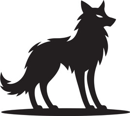 Werewolf Halloween Icon Vector Silhouette Minimalist Style