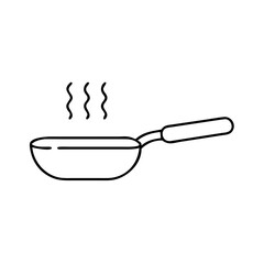 sautpan icon, sautpan line art - simple line art of sautpan, perfect for sautpan logos and icons