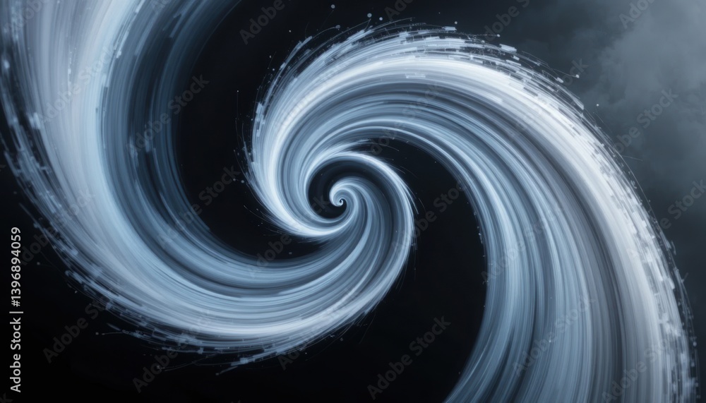 Aufkleber captivating swirling motion of water abstract art digital design dark environment dynamic viewpoint 