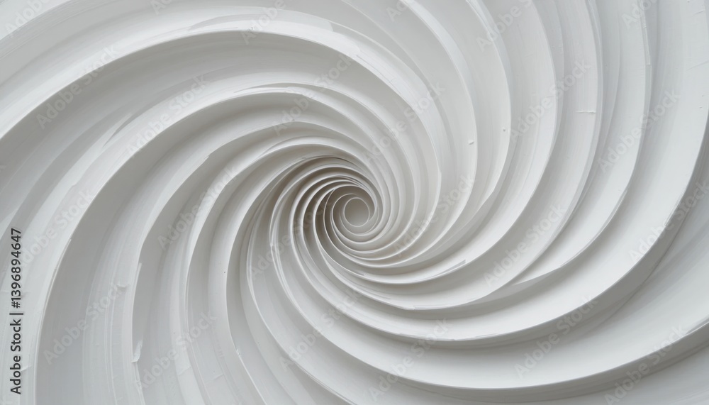 Poster spiraling design element indoor setting abstract composition minimalist aesthetic close-up perspecti