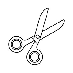 scissors icon, scissors line art - simple line art of scissors, perfect for scissors logos and icons