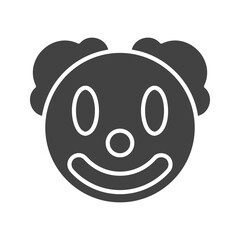 Clown Face icon vector image. Suitable for mobile apps, web apps and print media.