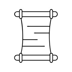 scroll icon, scroll line art - simple line art of scroll, perfect for scroll logos and icons