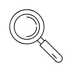search icon, search line art - simple line art of search, perfect for search logos and icons