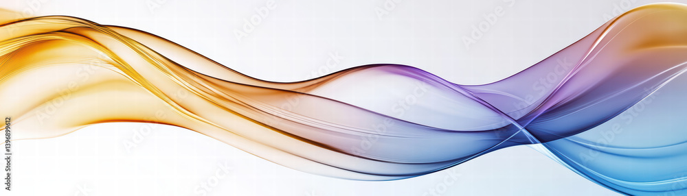 Poster abstract wave in colors: a dynamic and captivating image of flowing waves in various shades, offerin