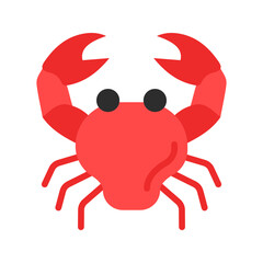 Crab icon vector image. Suitable for mobile apps, web apps and print media.