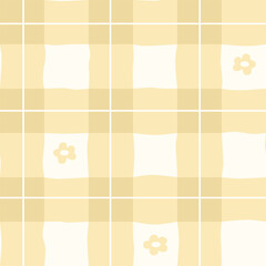 seamless geometric pattern with flowers