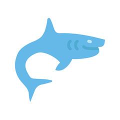 Shark II icon vector image. Suitable for mobile apps, web apps and print media.
