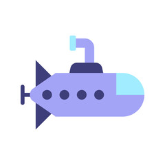 Submarine icon vector image. Suitable for mobile apps, web apps and print media.