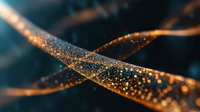 Glowing Fiber Optics: A mesmerizing close-up showcases illuminated fiber optic cables against a dark background, symbolizing seamless data transmission, speed, and network connectivity.