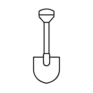 recommend clip art: shovel icon, shovel line art - simple line art of shovel, perfect for shovel logos and icons