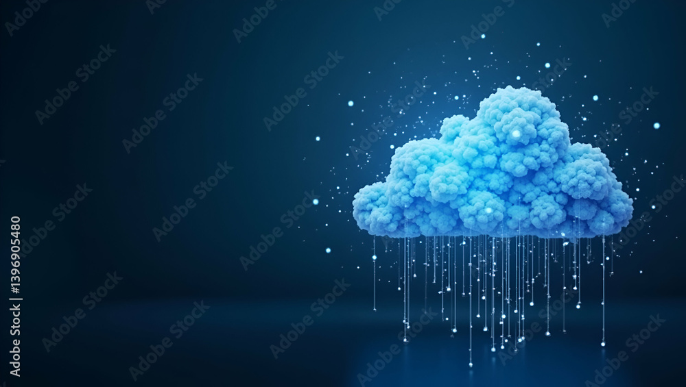 Wall mural pioneering cloud computing research explores innovative it models data analytics and scalable archit