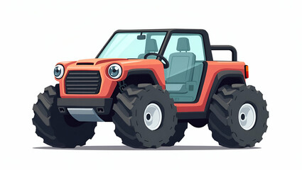 High-Quality Stock Image of Off-Road Electric Vehicles with Interactive Analytics and Infographics for Sustainable Performance and Rugged Design in Extreme Mobility