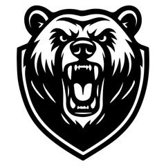  vector illustration of a bear's head 