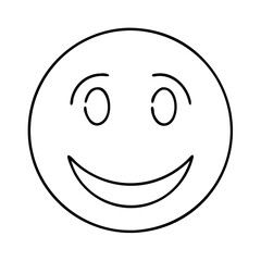 smileface icon, smileface line art - simple line art of smileface, perfect for smileface logos and icons