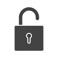 Open Lock I icon vector image. Suitable for mobile apps, web apps and print media.
