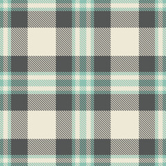 Vibrant pale teal and Deep light grey Seamless Tartan Textile Design