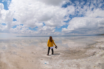 Salt Lake and Its Reflection - Ankara
