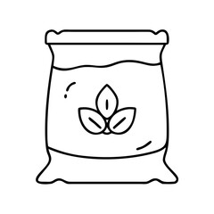 soilbag icon, soilbag line art - simple line art of soilbag, perfect for soilbag logos and icons