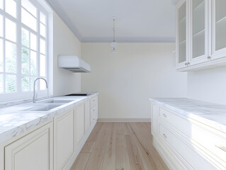 Fototapeta premium modern classic kitchen interior