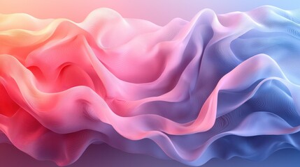 Obraz premium Abstract flowing fabric, vibrant colors