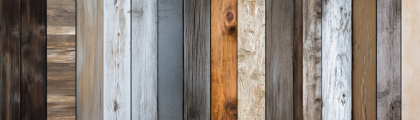 Rustic wood planks: An arrangement of varied wooden planks provides a textured and tactile aesthetic, suitable for backgrounds and design elements. It's an image that speaks to craft.