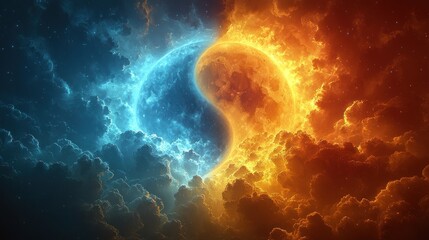 Yin and yang celestial spheres