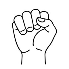 solidarityfist icon, solidarityfist line art - simple line art of solidarityfist, perfect for solidarityfist logos and icons