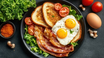 Hearty Breakfast Platter (2)